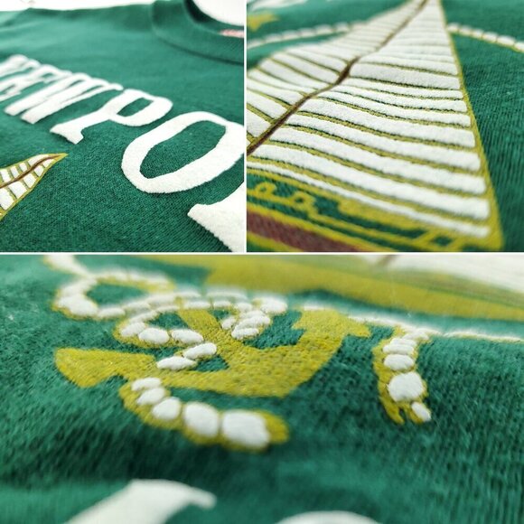 Newport Rhode Island Vintage Sweatshirt 90s Puffy Print Sailboat USA Medium - Picture 6 of 15